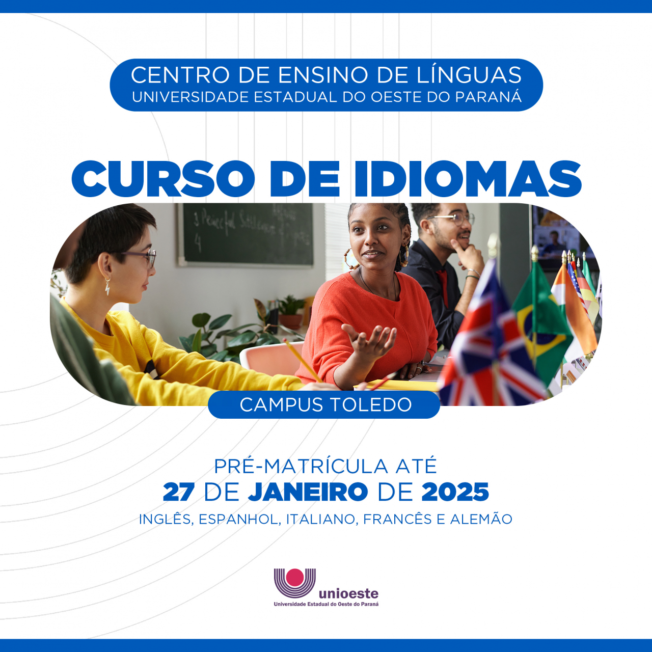 Centro de Ensino de Línguas abre pré-matrícula para curso de idiomas